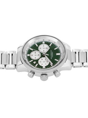 French Connection Sunray Green Round Dial With Stainless Steel Strap Chronograph Watch - For Mens FCN0120SM