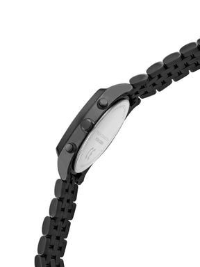 French Connection Textured Sea Green Round Dial With Black Stainless Steel Strap Chronograph Watch - For Mens FCN0122BM