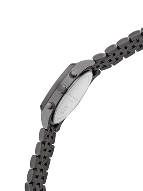 French Connection Textured Sky Blue Round Dial With  Gun Stainless Steel Strap Chronograph Watch - For Mens FCN0122GNM