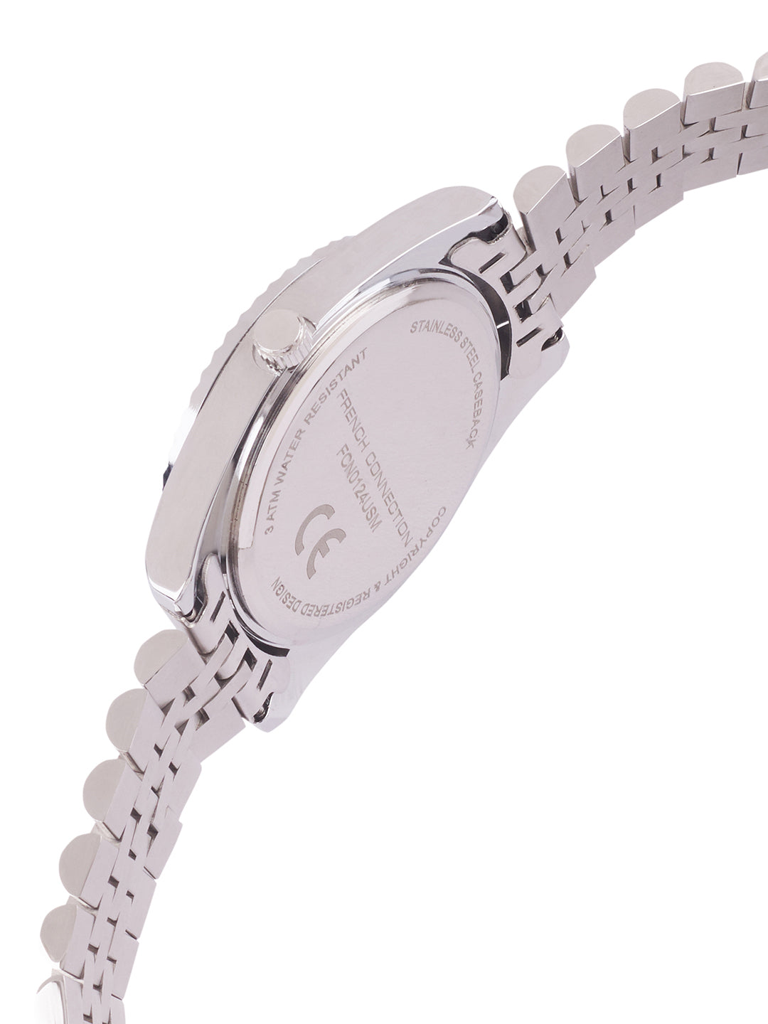 French Connection Sunray Blue Round Dial With Stainless Steel Strap Multifunction Watch - For Mens FCN0124USM