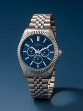 French Connection Sunray Blue Round Dial With Stainless Steel Strap Multifunction Watch - For Mens FCN0124USM