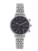 French Connection Sunray Black Round Dial With Stainless Steel  Strap Chronograph Watch - For Womens FCN0127BSM