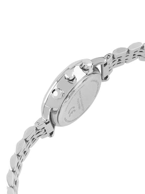 French Connection Sunray Black Round Dial With Stainless Steel  Strap Chronograph Watch - For Womens FCN0127BSM