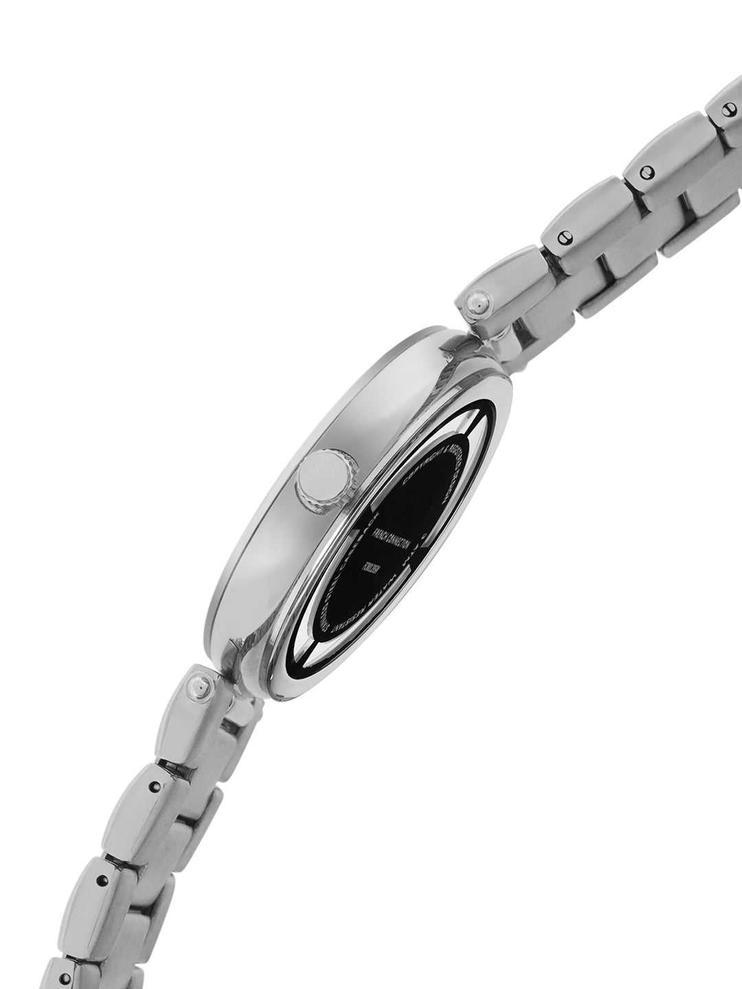 French Connection Sunray Grey Round Dial With Stainless Steel  Strap Watch - For Womens FCN0129SM