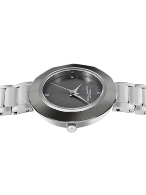 French Connection Sunray Gun Round Dial With Stainless Steel Strap Watch - For Womens FCN0136SM