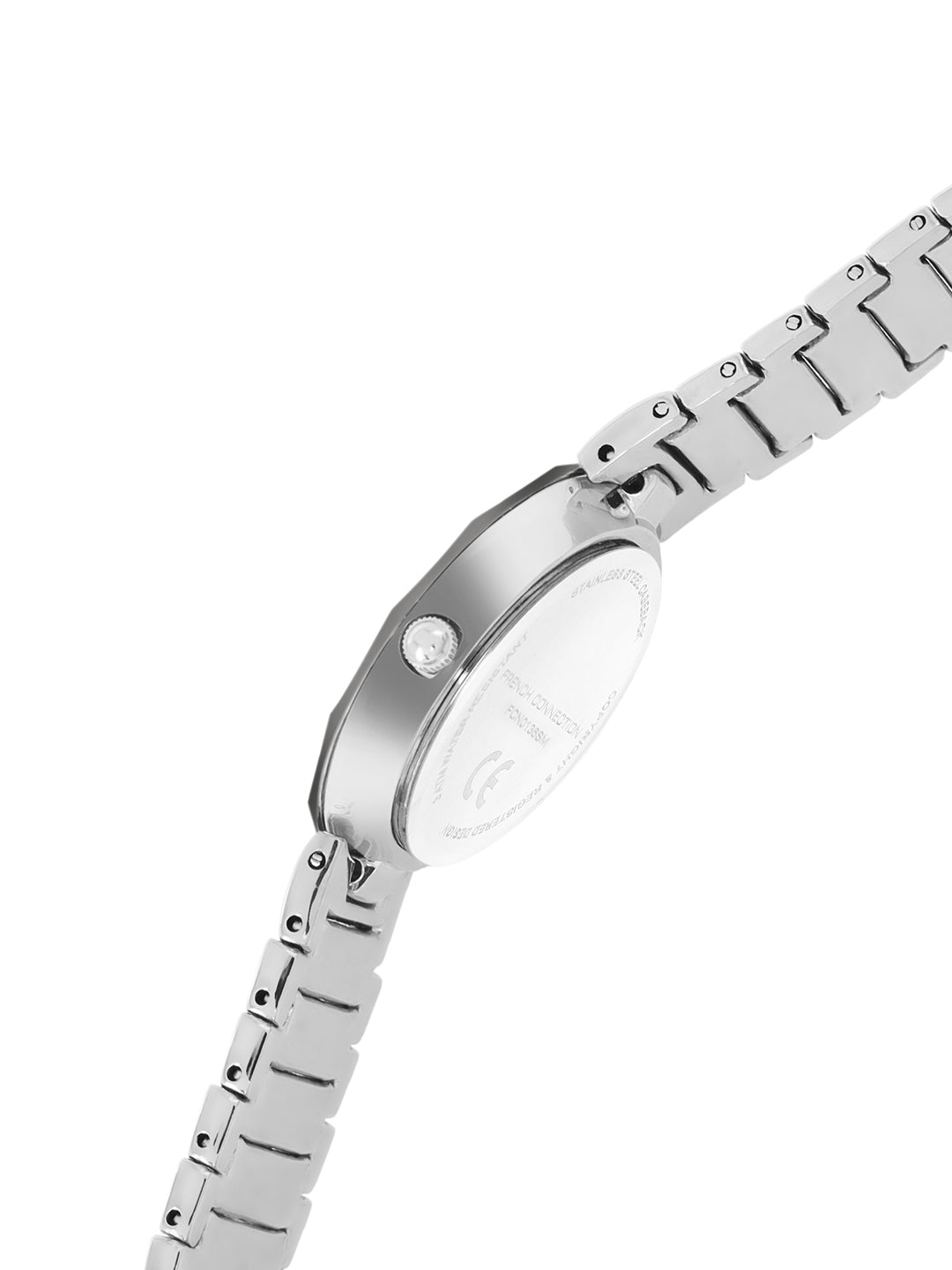 French Connection Sunray Gun Round Dial With Stainless Steel Strap Watch - For Womens FCN0136SM