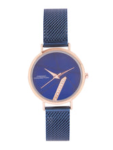 French Connection Sunray Blue Round Dial With Blue Stainless Steel  Strap Watch - For Womens FCN0137UM