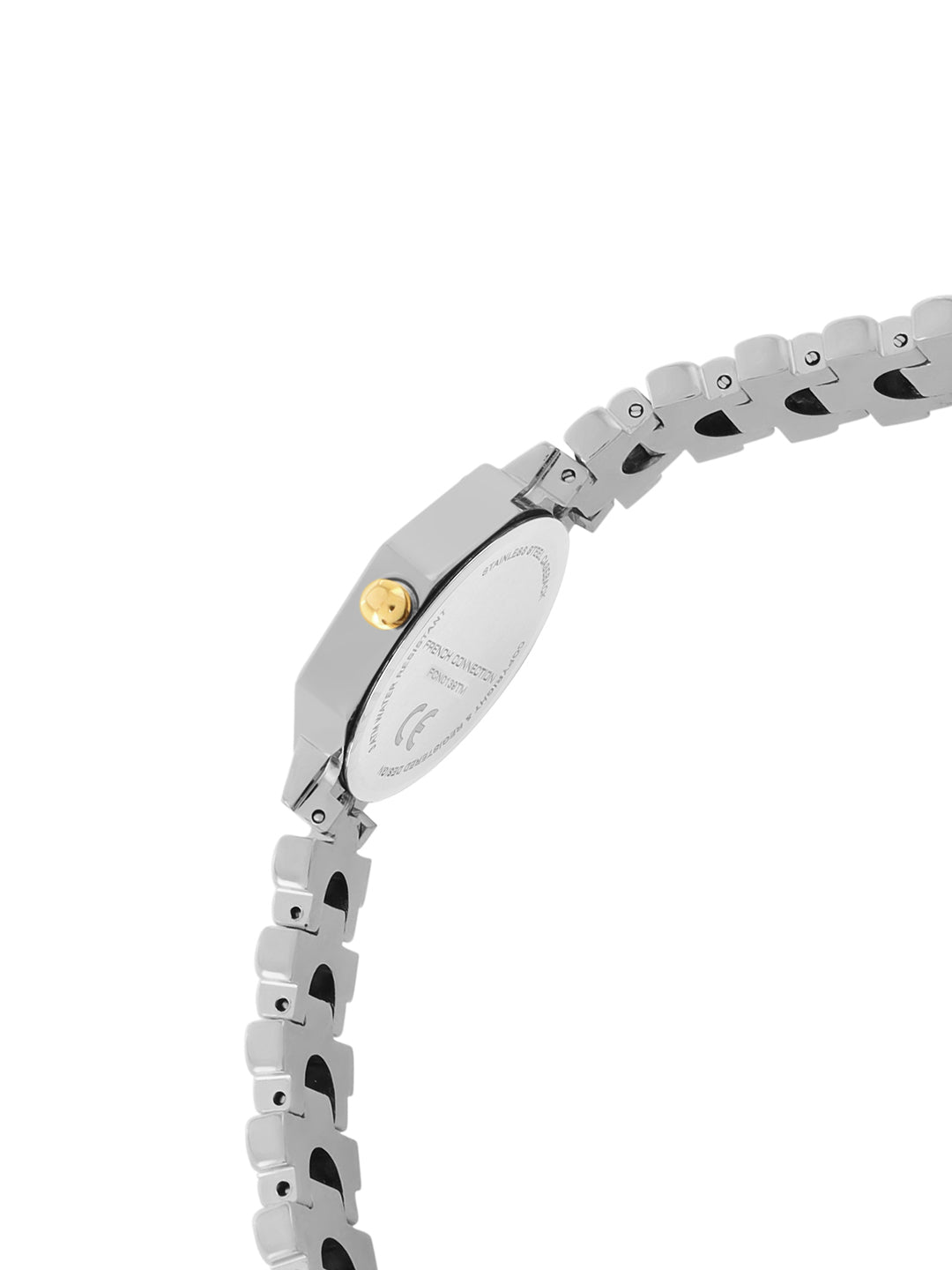 French Connection Mop Green Hexagonal Dial With Gold Two Tone Stainless Steel  Strap Watch - For Womens FCN0139TM