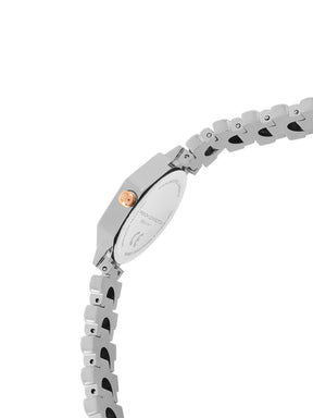 French Connection Mop Blue Hexagonal Dial With Rose Two Tone Stainless Steel  Strap Watch - For Womens FCN0139RTM