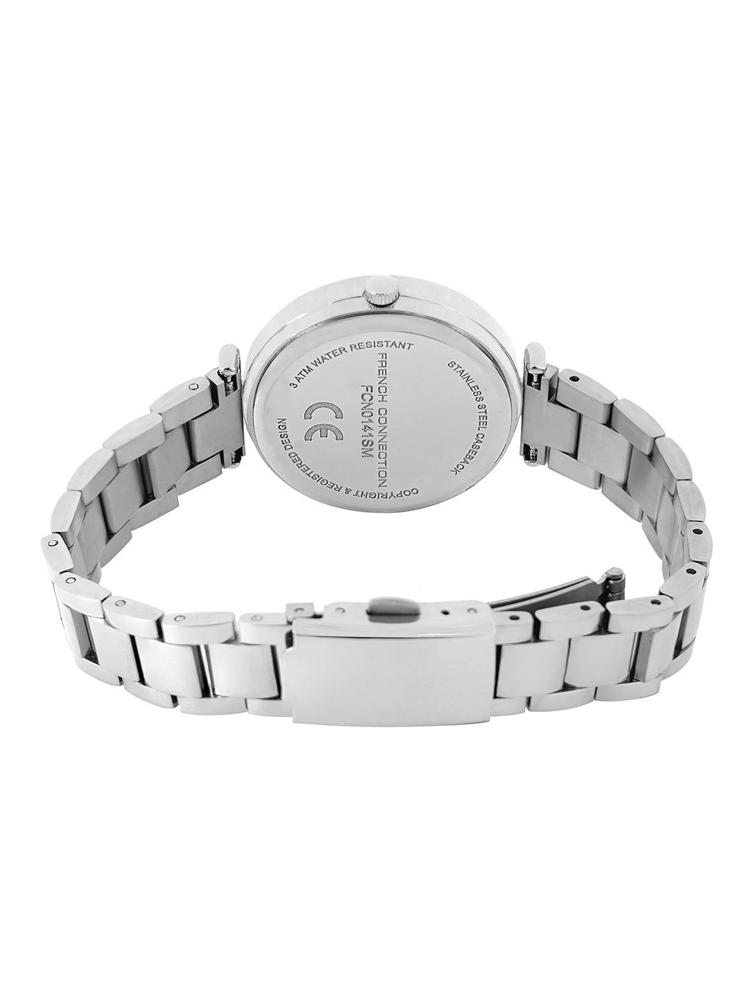 French Connection Mop Light Pink Round Dial With Stainless Steel  Strap Watch - For Womens FCN0141SM
