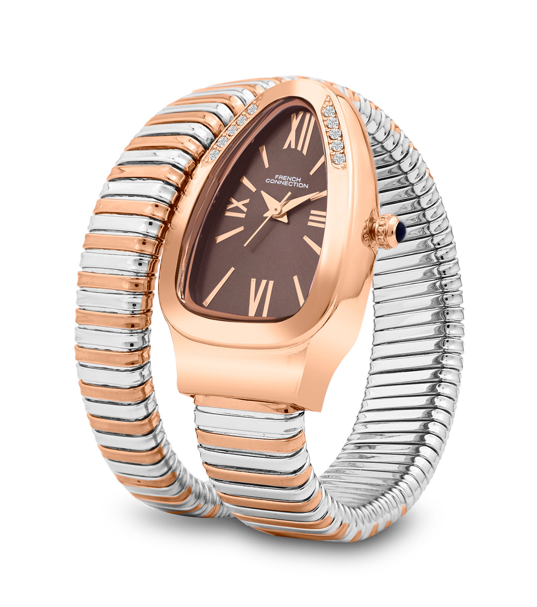 The Eternelle Curve Women's Snake Wrap Design Analog Watch | FCN0142BRTM