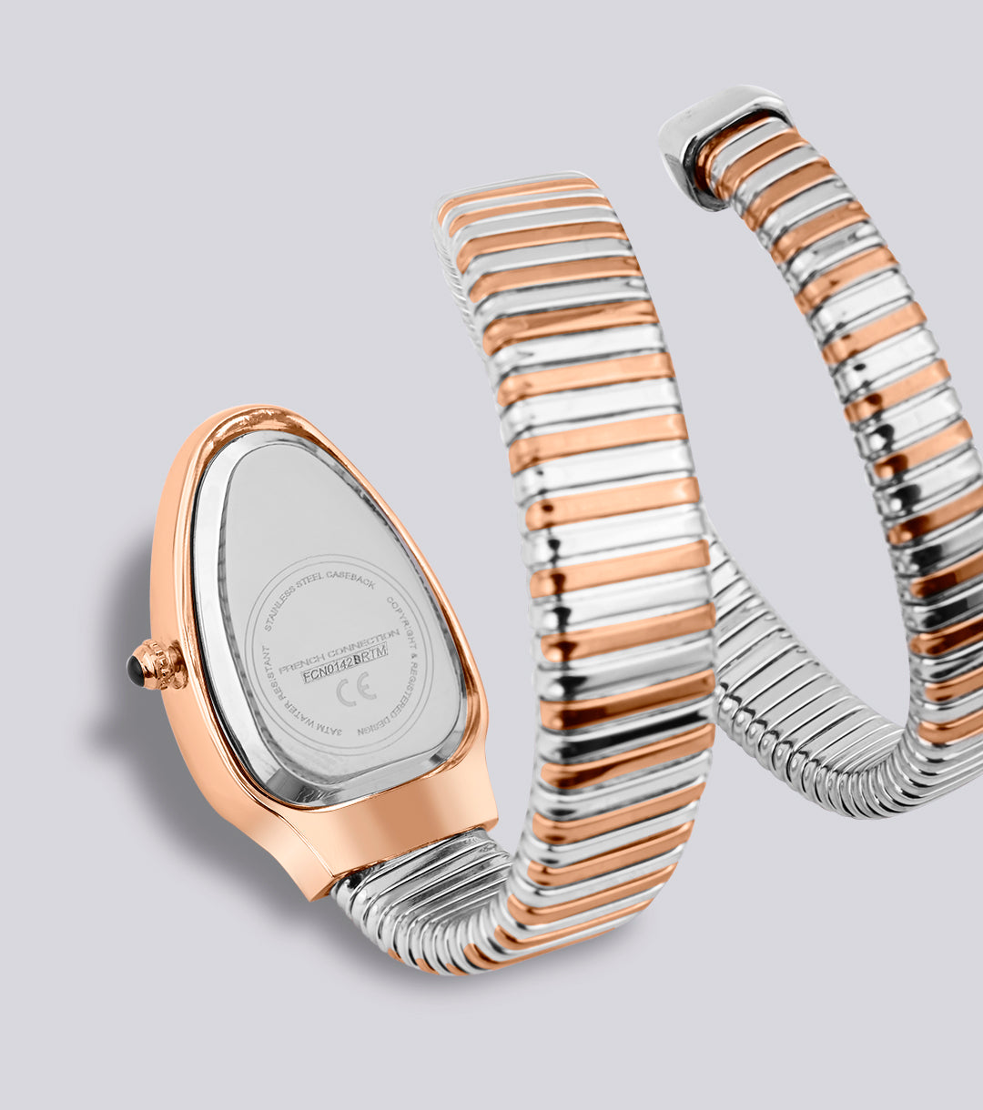 The Eternelle Curve Women's Snake Wrap Design Analog Watch | FCN0142BRTM