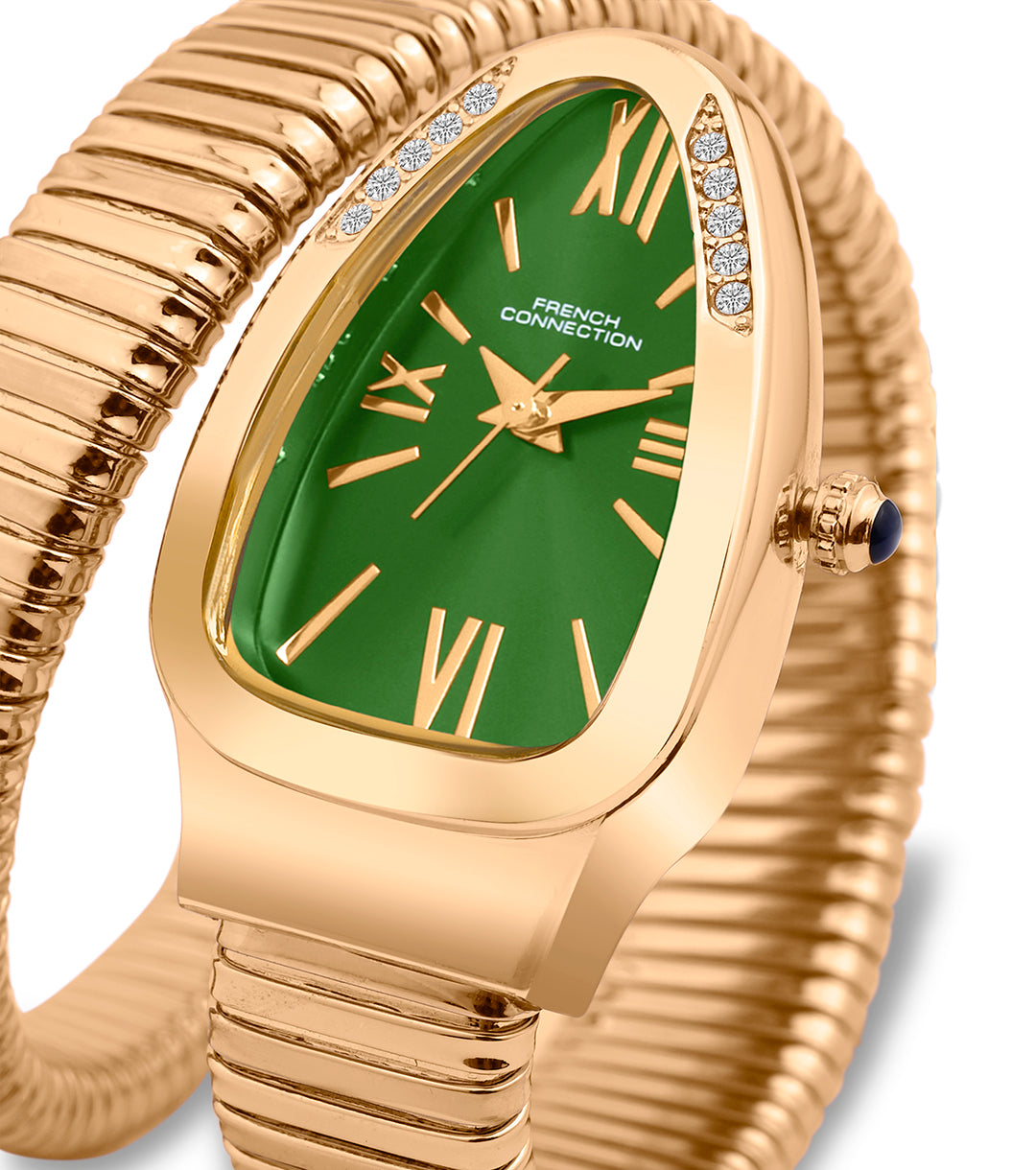 The Eternelle Curve Women's Snake Wrap Design Analog Watch | FCN0142NGM