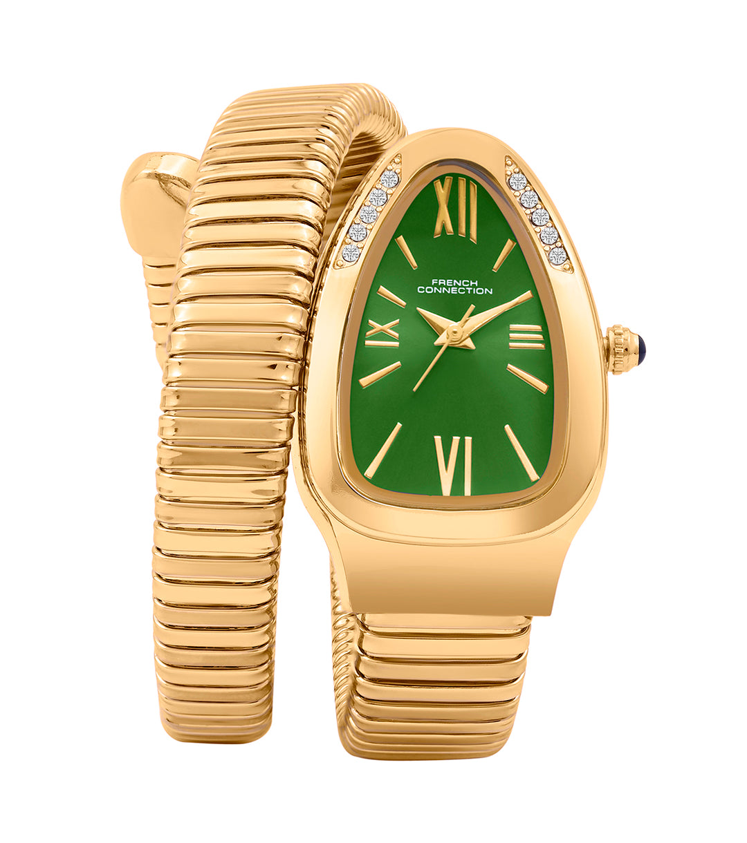 The Eternelle Curve Women's Snake Wrap Design Analog Watch | FCN0142NGM