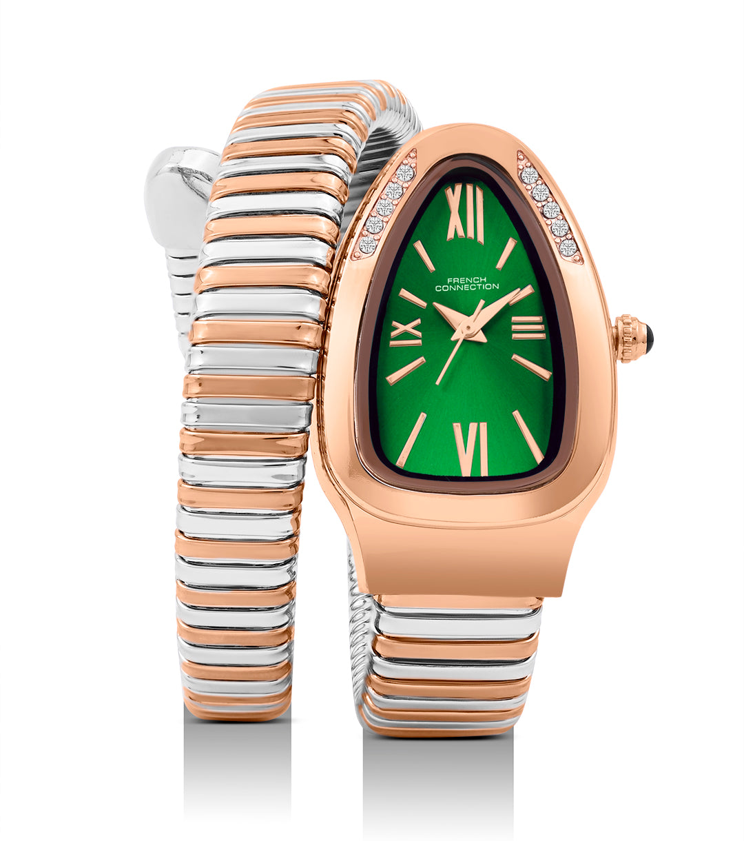 The Eternelle Curve Women's Snake Wrap Design Analog Watch | FCN0142NRTM