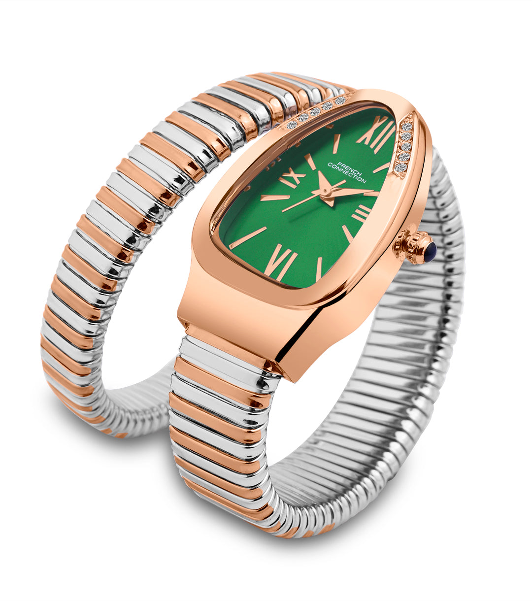 The Eternelle Curve Women's Snake Wrap Design Analog Watch | FCN0142NRTM