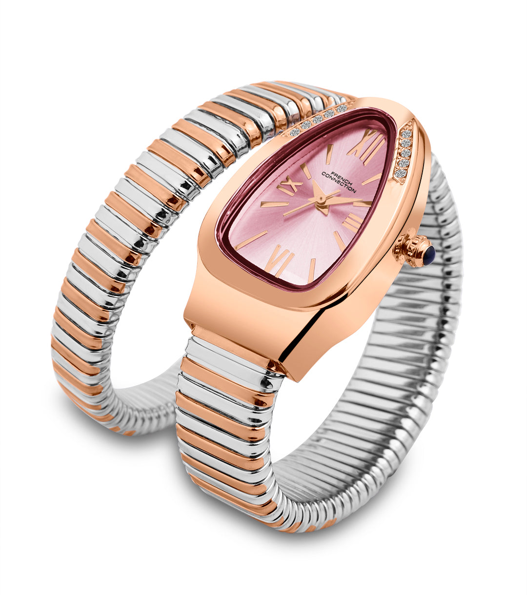 The Eternelle Curve Women's Snake Wrap Design Analog Watch | FCN0142RTM