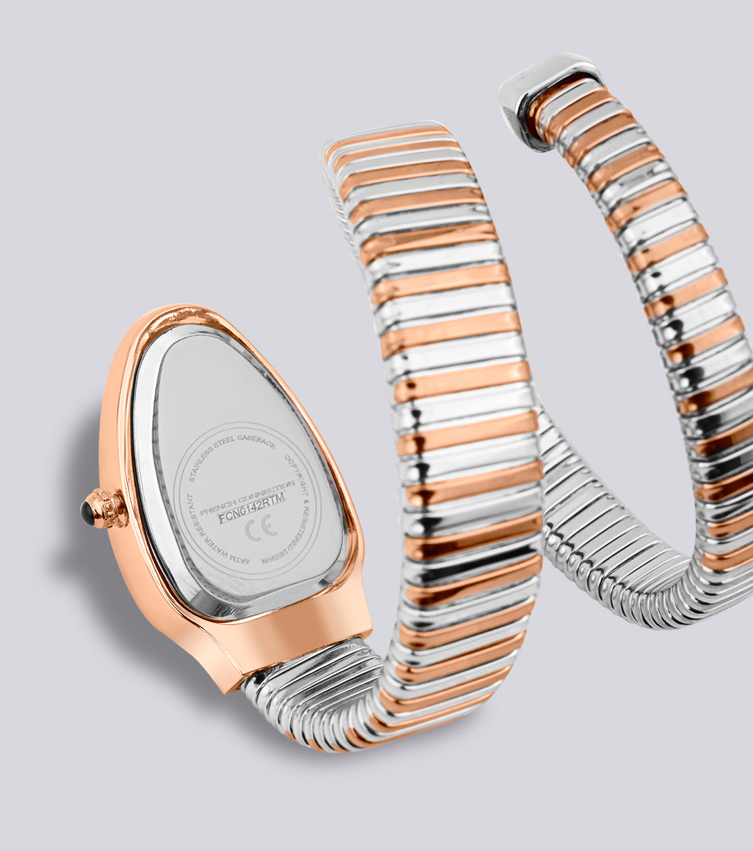 The Eternelle Curve Women's Snake Wrap Design Analog Watch | FCN0142RTM
