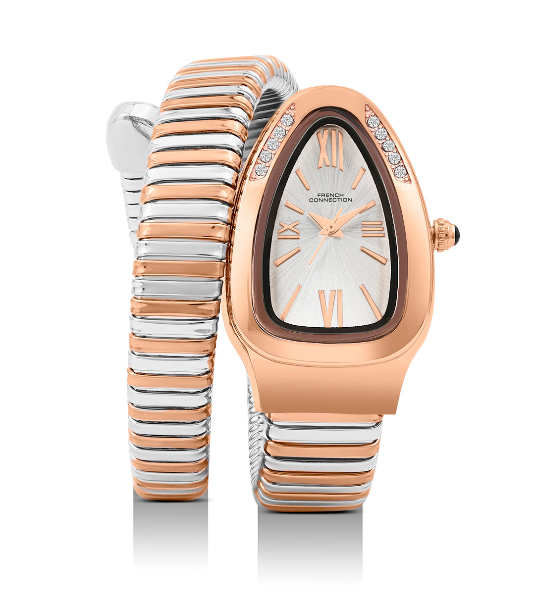 The Eternelle Curve Women's Snake Wrap Design Analog Watch | FCN0142SRTM