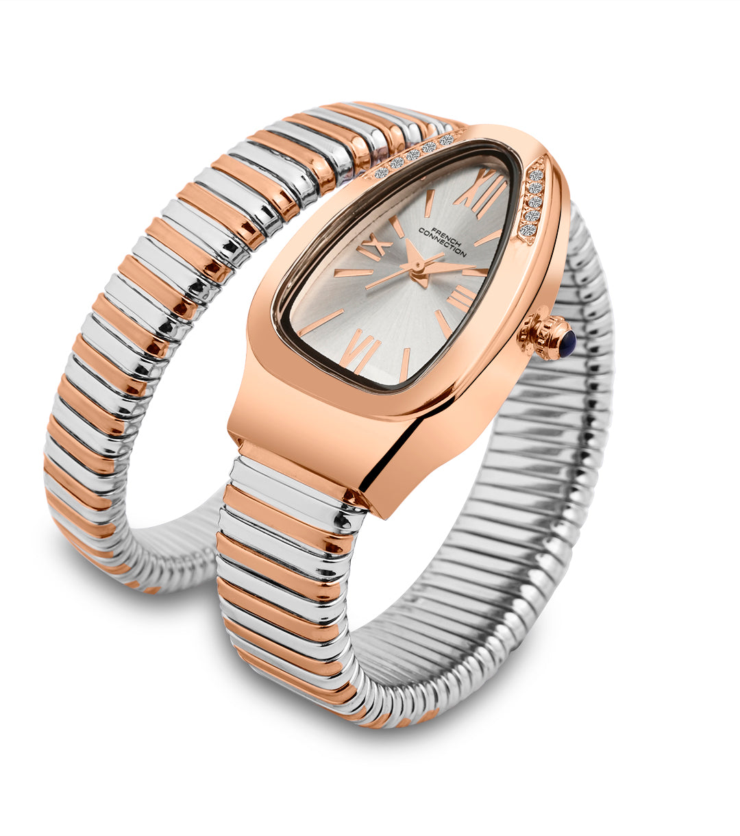 The Eternelle Curve Women's Snake Wrap Design Analog Watch | FCN0142SRTM