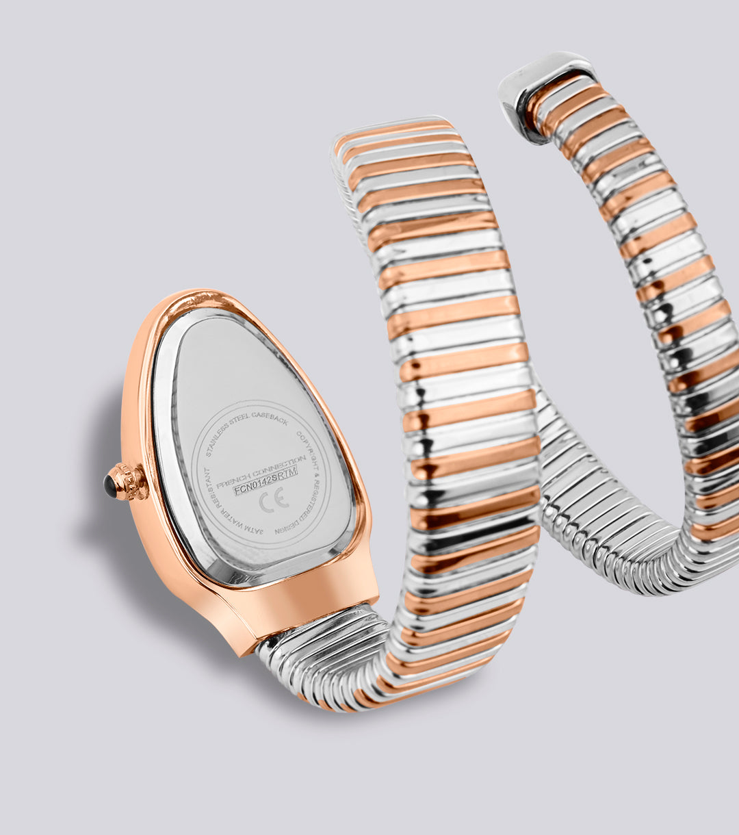 The Eternelle Curve Women's Snake Wrap Design Analog Watch | FCN0142SRTM