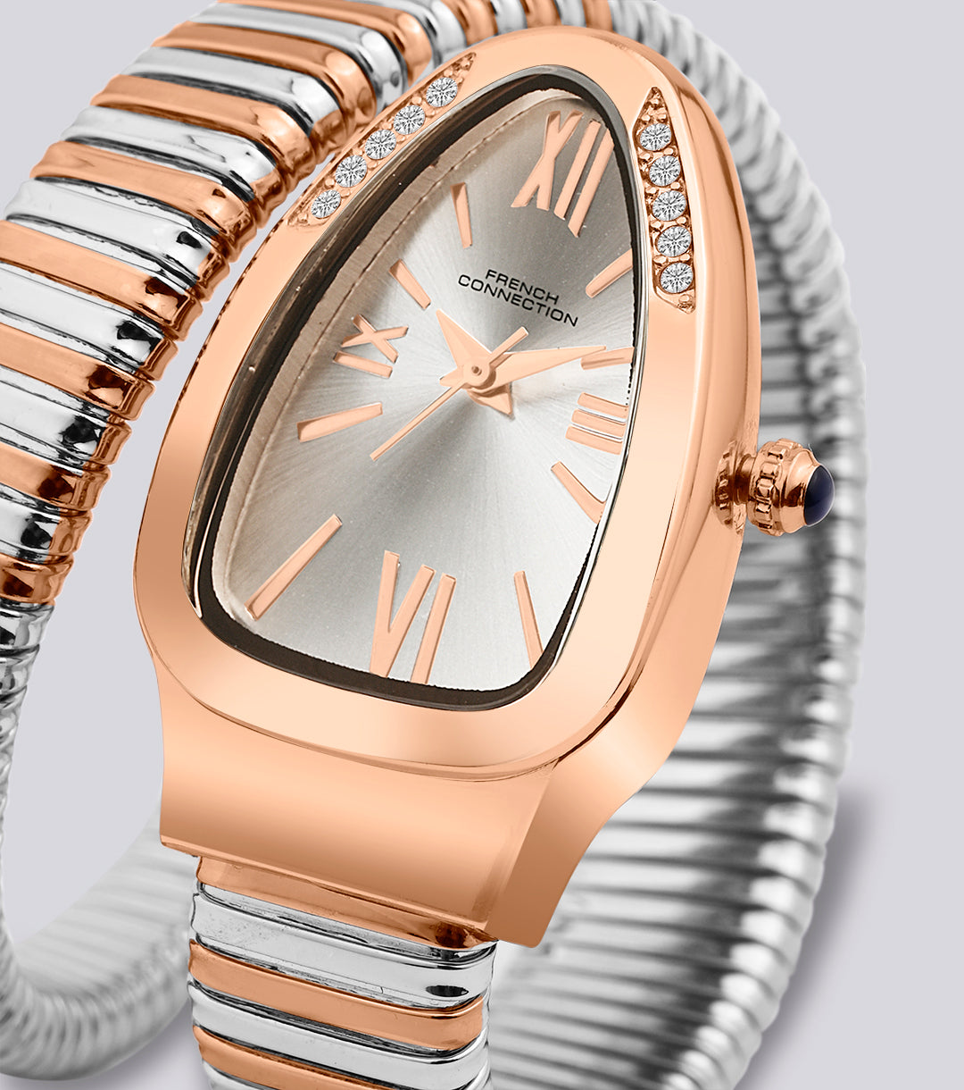The Eternelle Curve Women's Snake Wrap Design Analog Watch | FCN0142SRTM