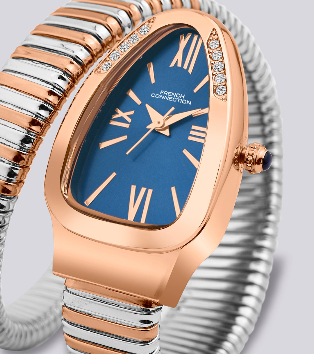The Eternelle Curve Women's Snake Wrap Design Analog Watch | FCN0142URTM