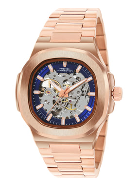 French Connection Men Skeleton Dial & Bracelet Style Straps Automatic Watch- FCN0149URGM