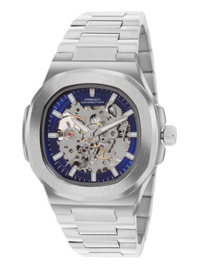 French Connection Men Skeleton Dial & Bracelet Style Straps Automatic Watch- FCN0149USM