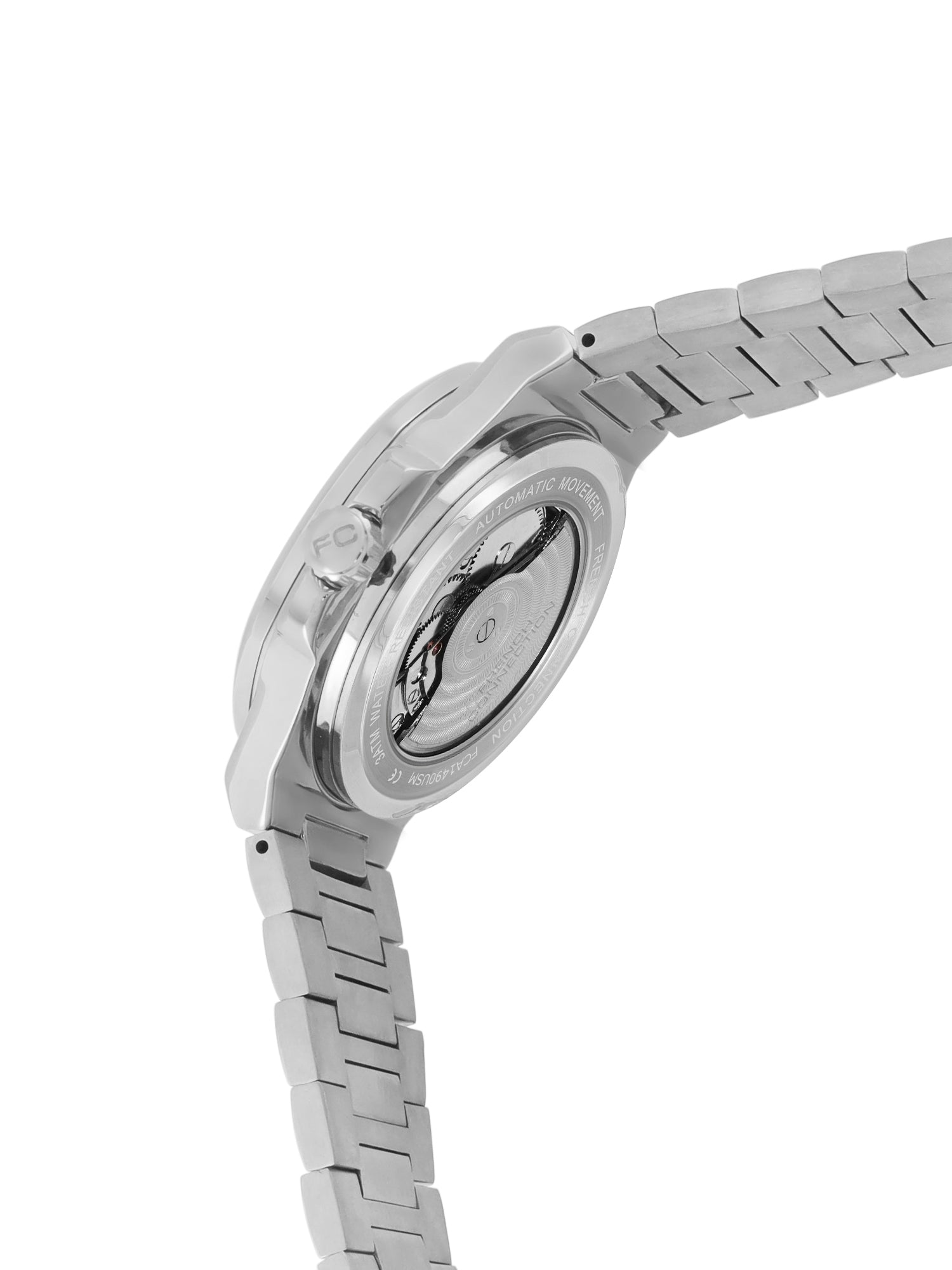 French Connection Men Skeleton Dial & Bracelet Style Straps Automatic Watch- FCN0149USM