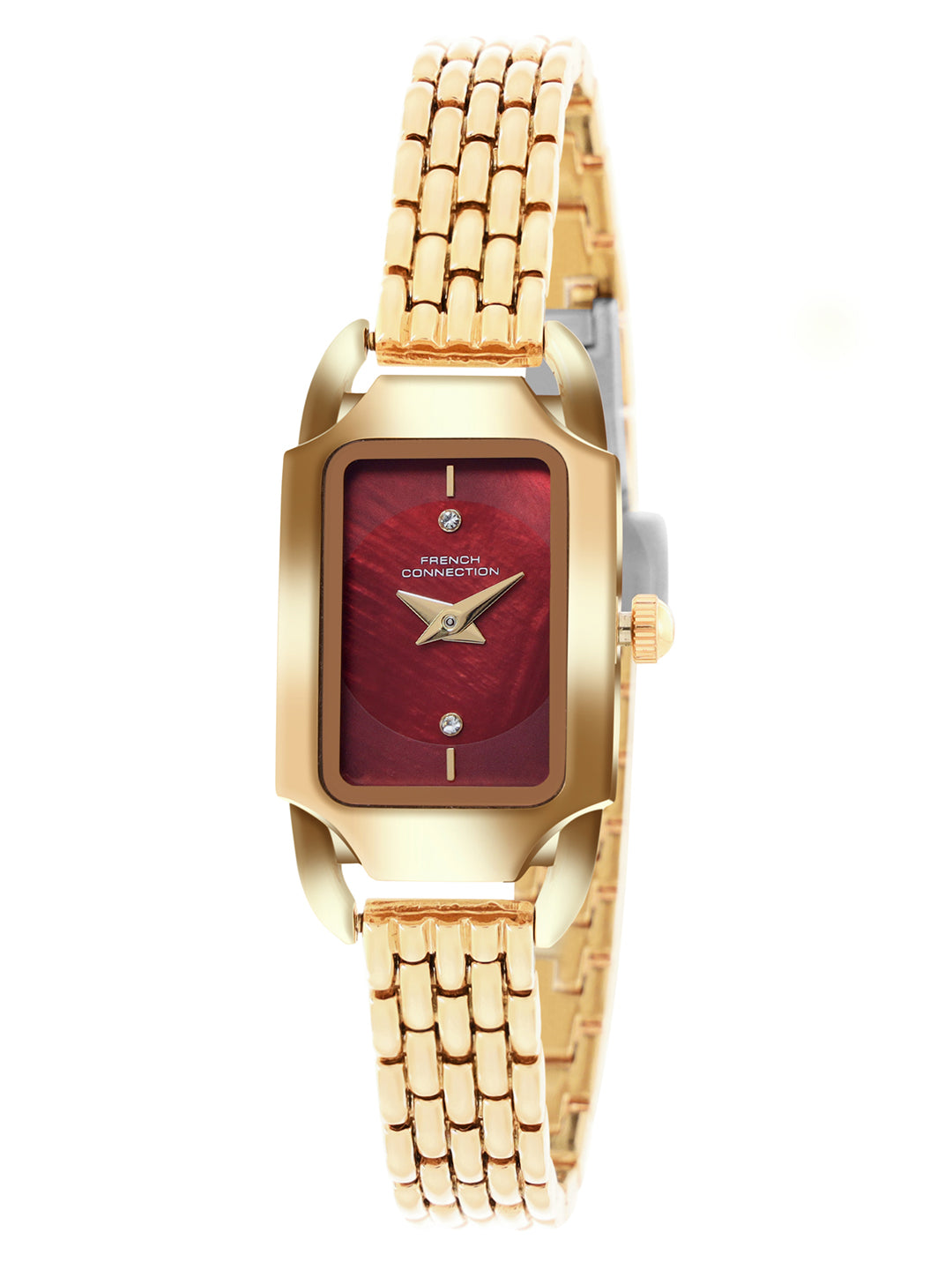 French Connection Opessence Red Dial with Gold Strap Womens Analog Watch | FCN0177GM
