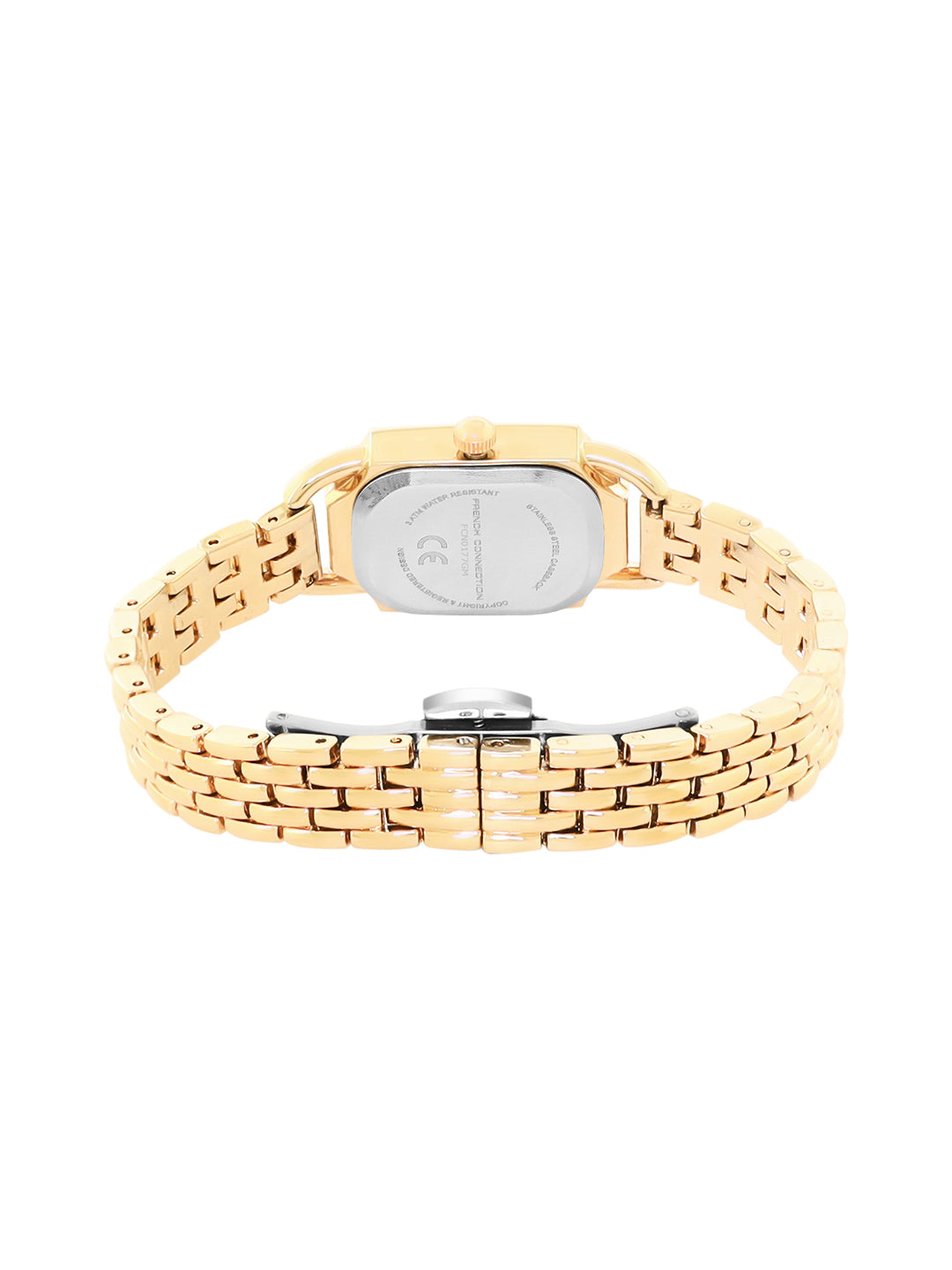 French Connection Opessence Red Dial with Gold Strap Womens Analog Watch | FCN0177GM