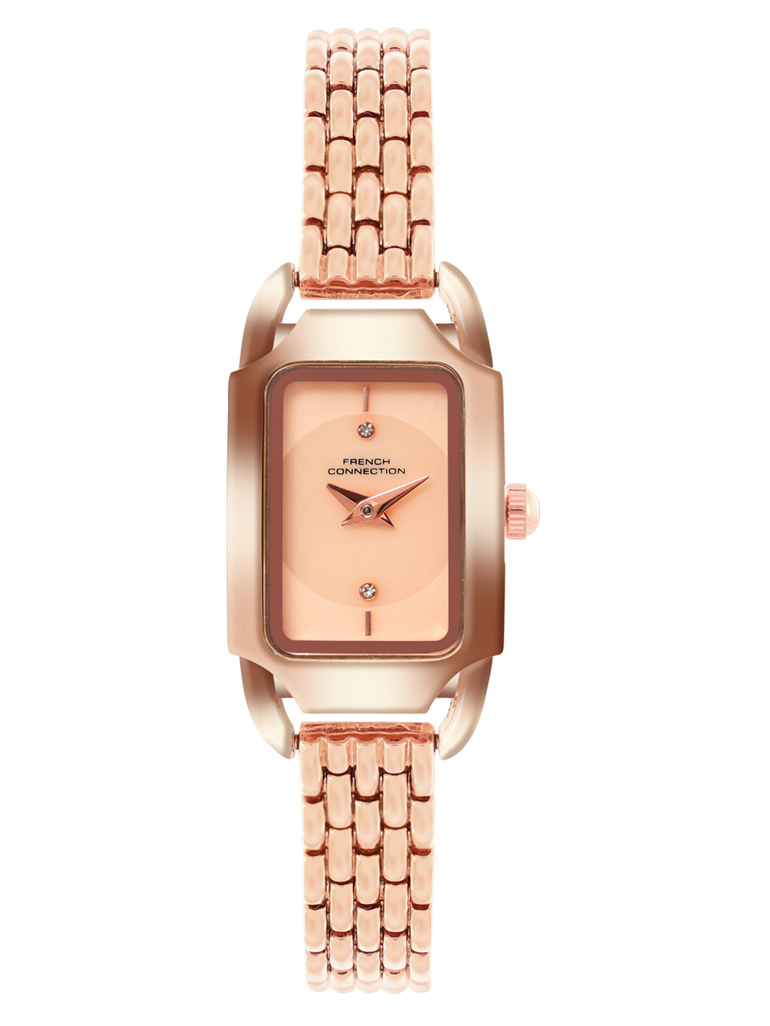 French Connection Opessence Rose Dial with Rose Gold Strap Womens Analog Watch | FCN0177RGM