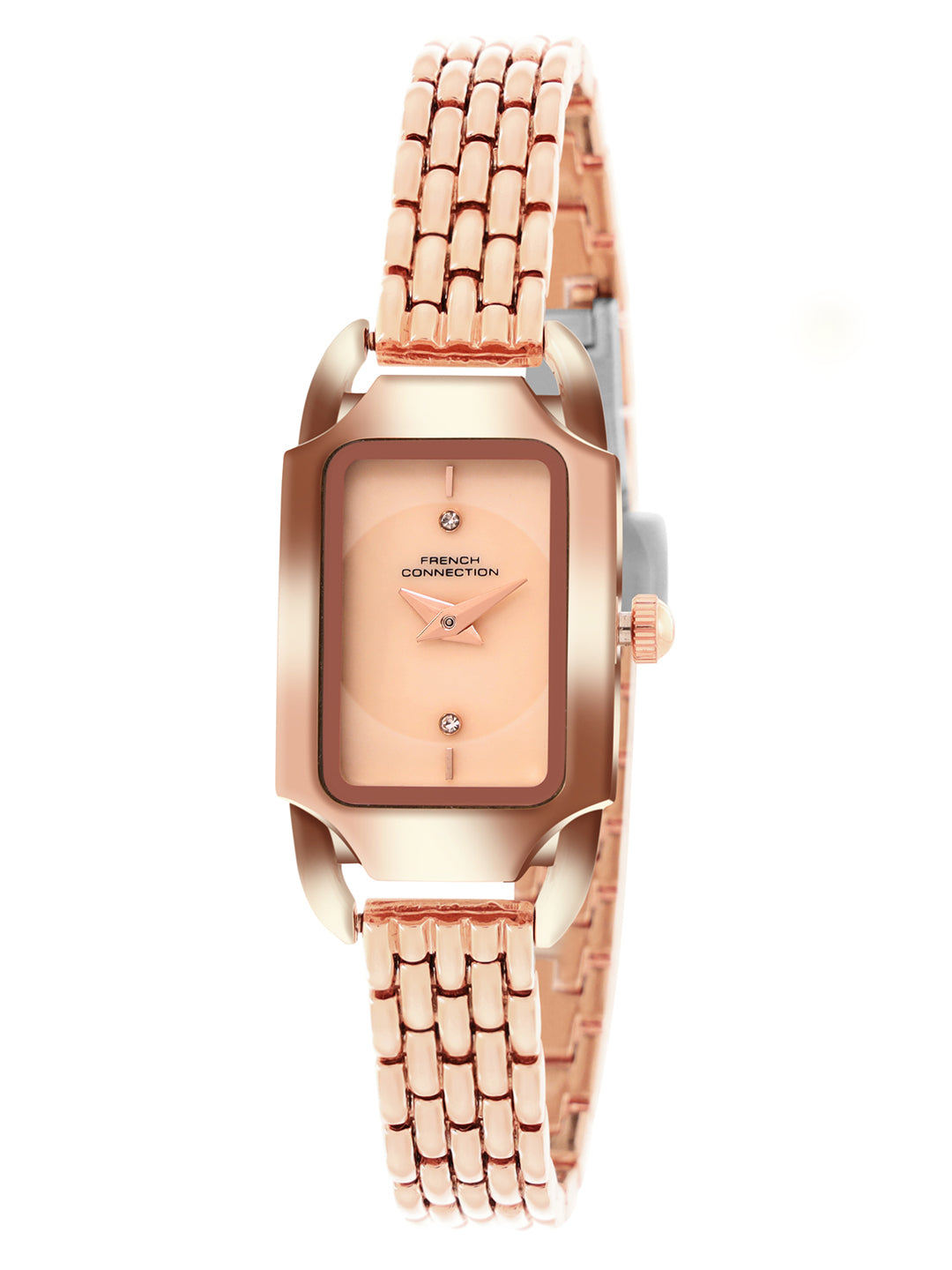 French Connection Opessence Rose Dial with Rose Gold Strap Womens Analog Watch | FCN0177RGM