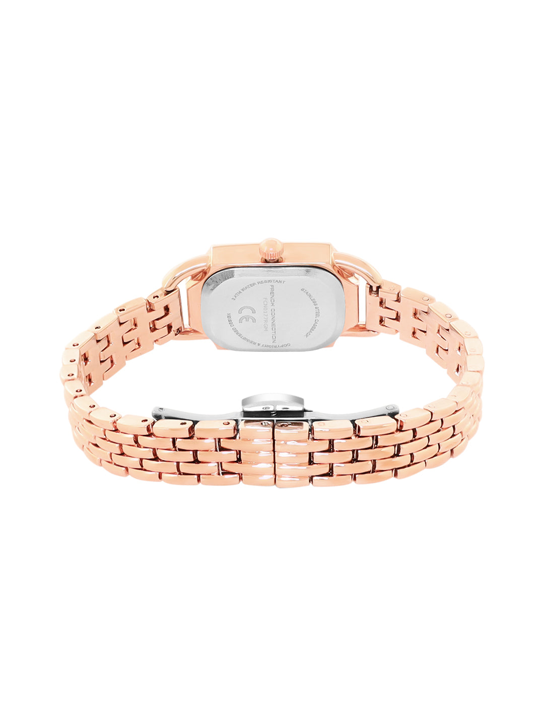 French Connection Opessence Rose Dial with Rose Gold Strap Womens Analog Watch | FCN0177RGM