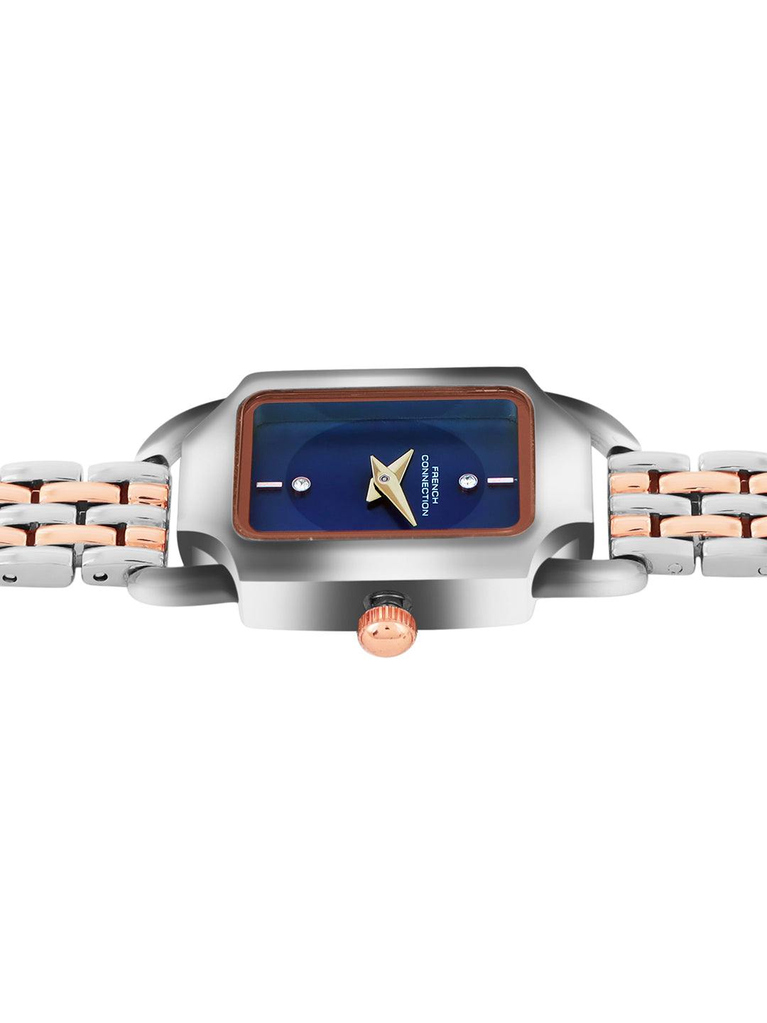 French Connection Opessence Blue Dial with Double tone Strap Womens Analog Watch | FCN0177URTM