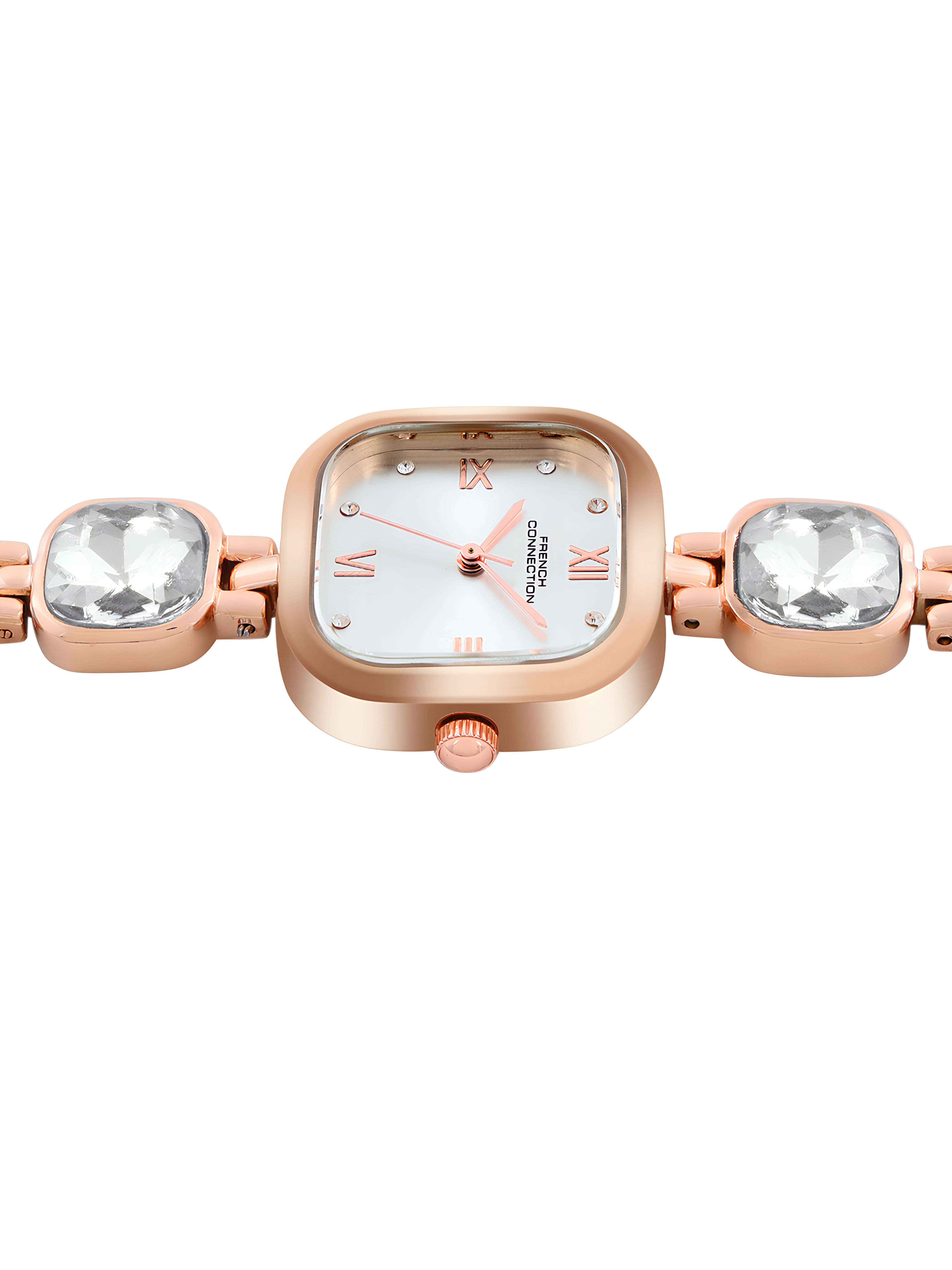 French Connection Auroraé White Dial with Rose Gold Strap Womens Analog Watch | FCN0178SRGM