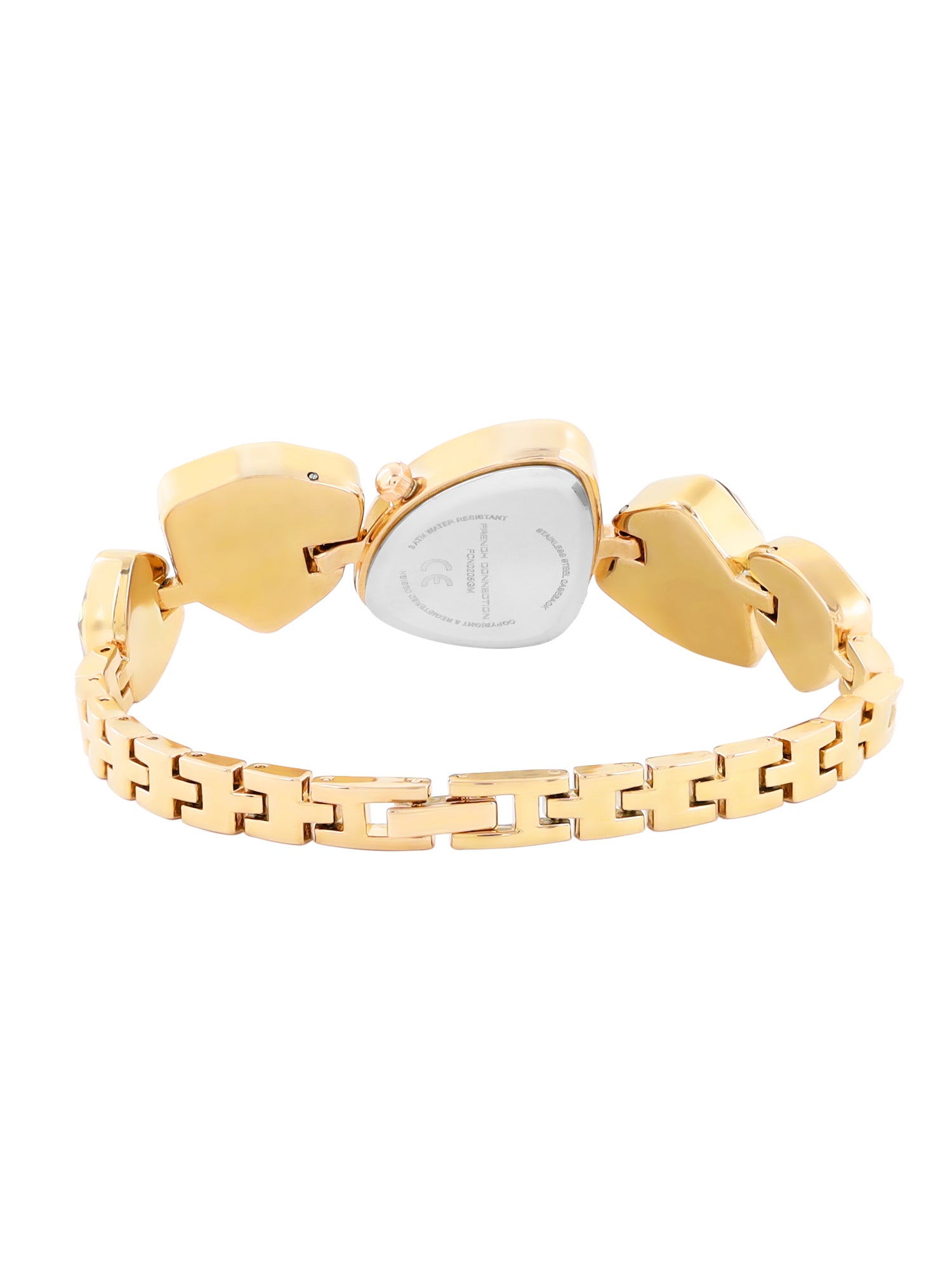 French Connection Asymra Silver Dial with White Strap Womens Analog Watch | FCN0205GM