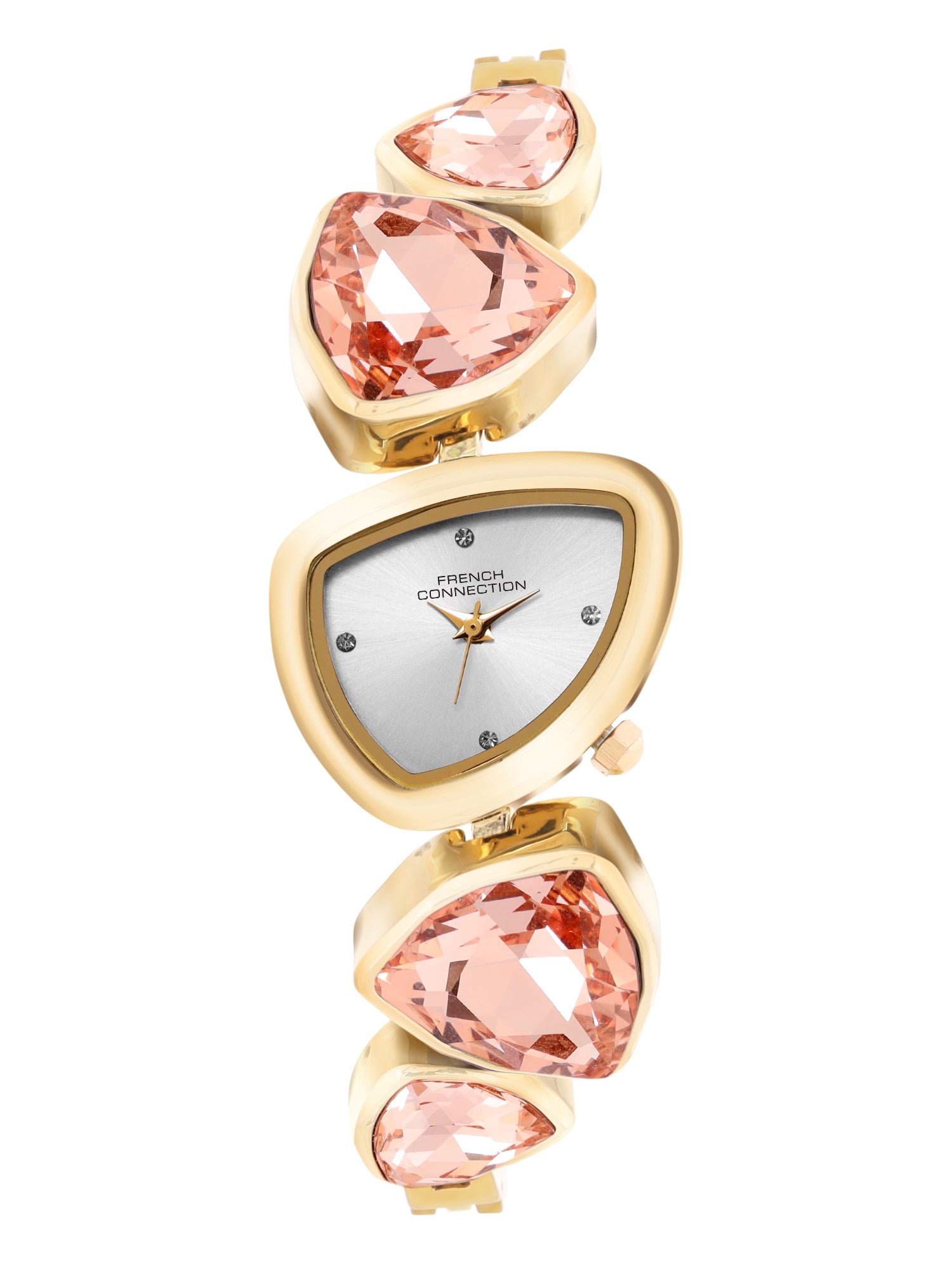 French Connection Asymra Silver Dial with Pink Strap Womens Analog Watch | FCN0205SGM