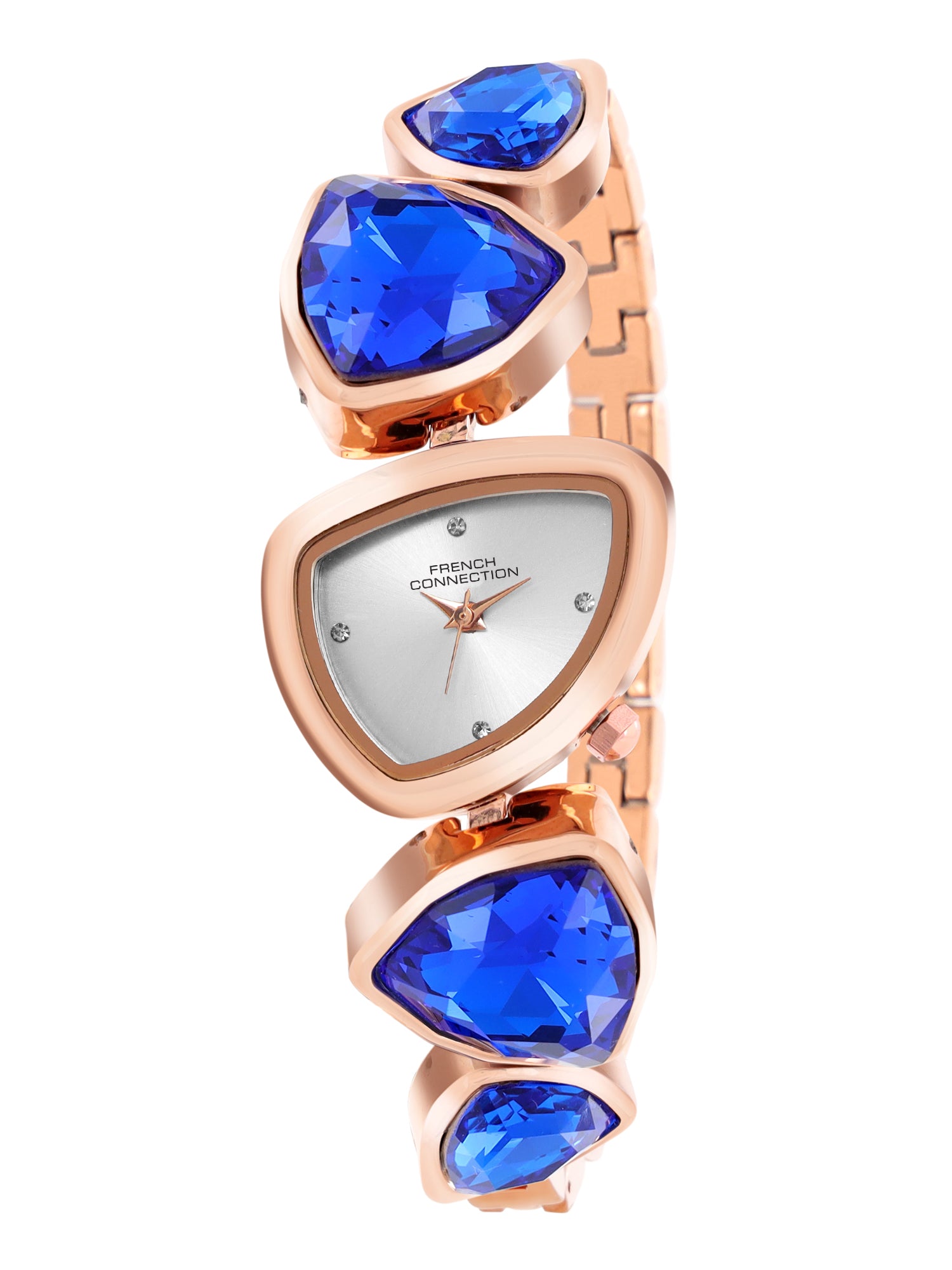 French Connection Asymra Silver Dial with Blue Strap Womens Analog Watch | FCN0205URGM