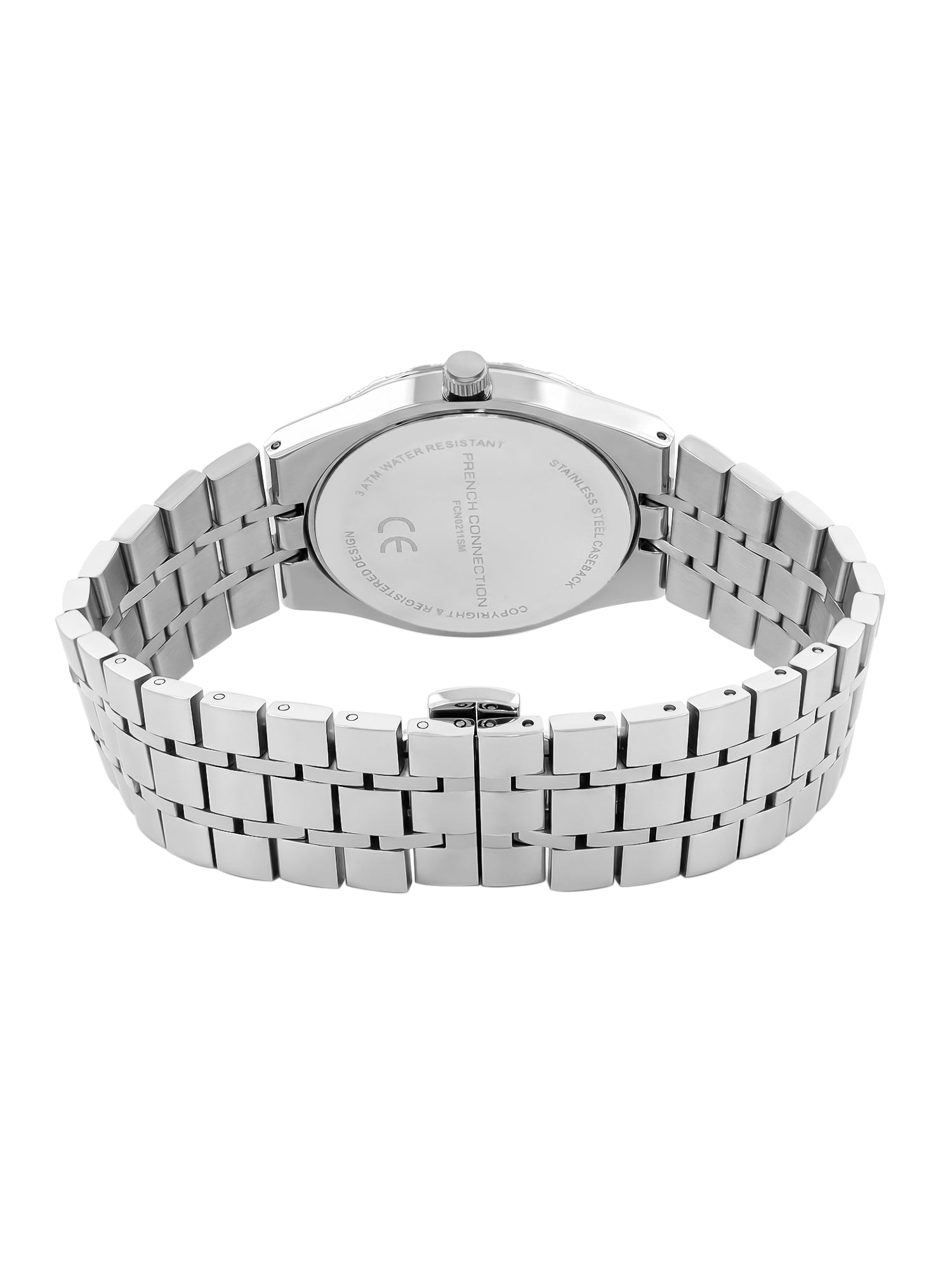 French Connection Courant Classique | Quartz Analog Display | Day Date Display Grey Dial | Two-Tone Stainless Steel Strap | Watch for Men - FCN0211SM