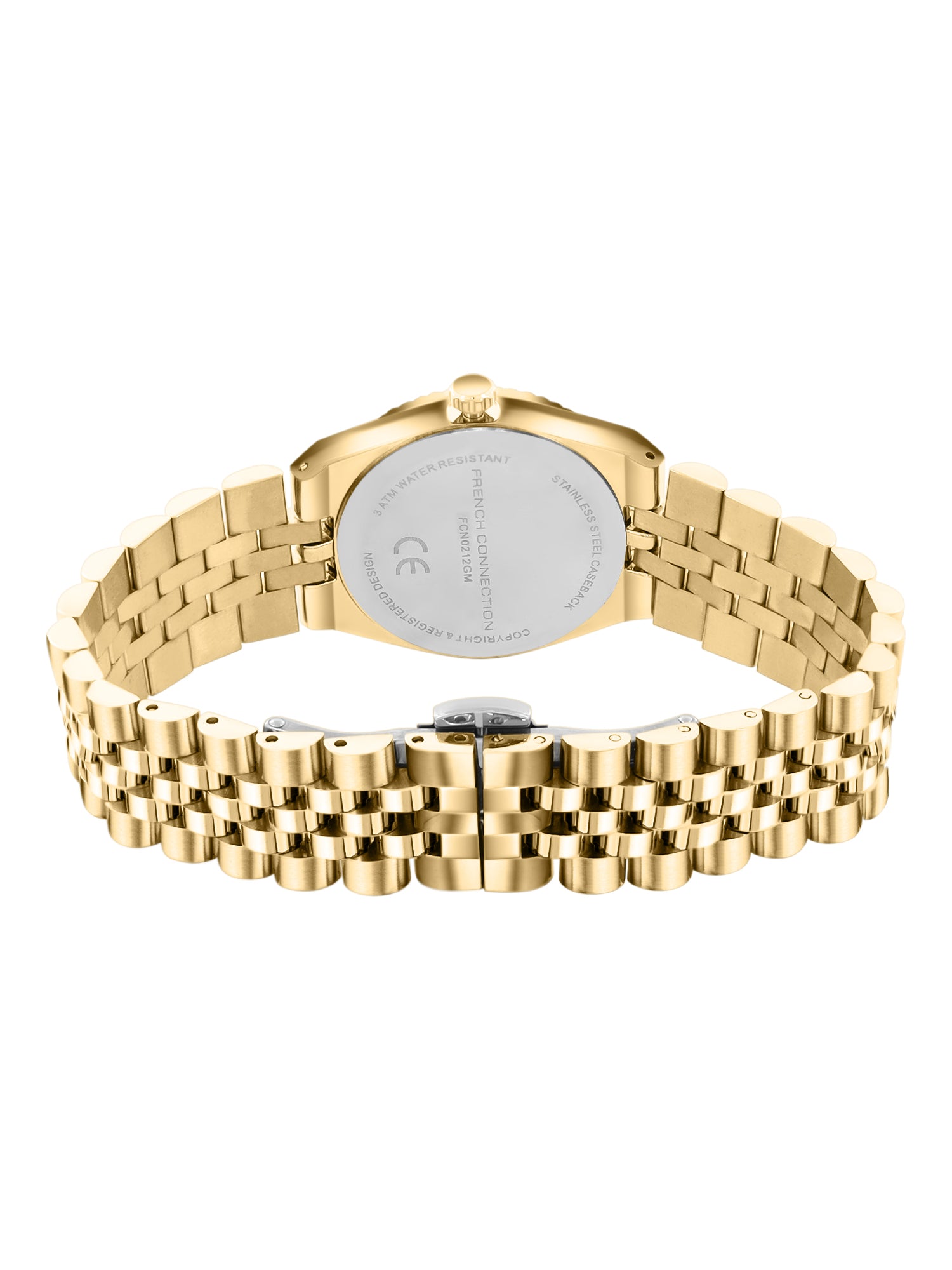 French Connection Flute Ligne | Analog | Green  Dial | Stainless Steel Strap | Watch for Women - FCN0212GM