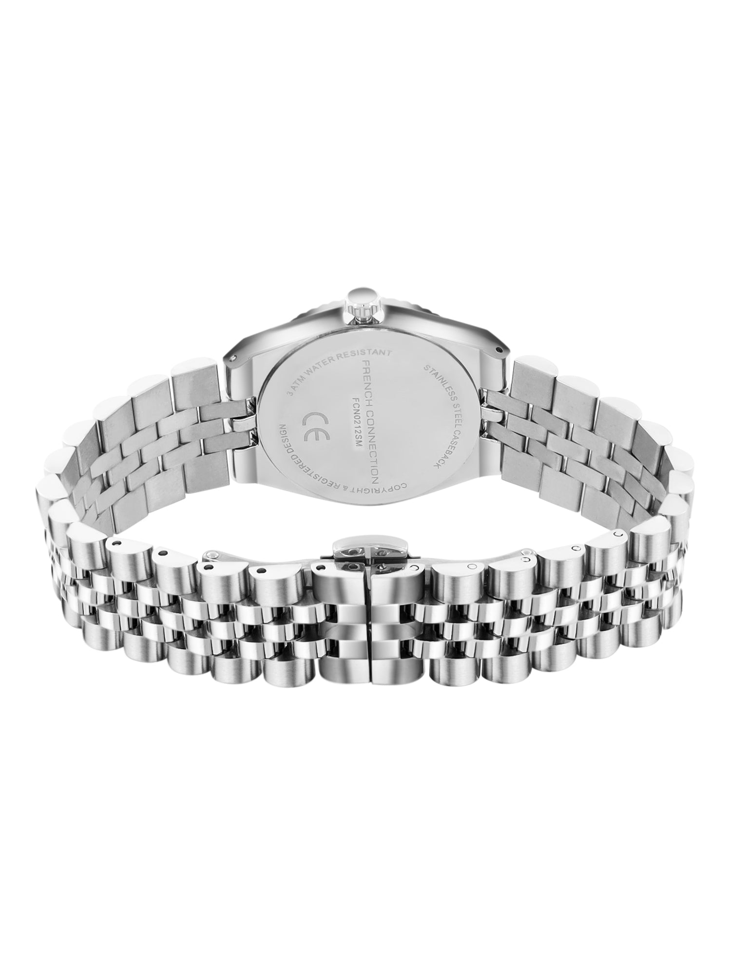French Connection Flute Ligne | Analog | Teal  Dial | Stainless Steel Strap | Watch for Women - FCN0212SM