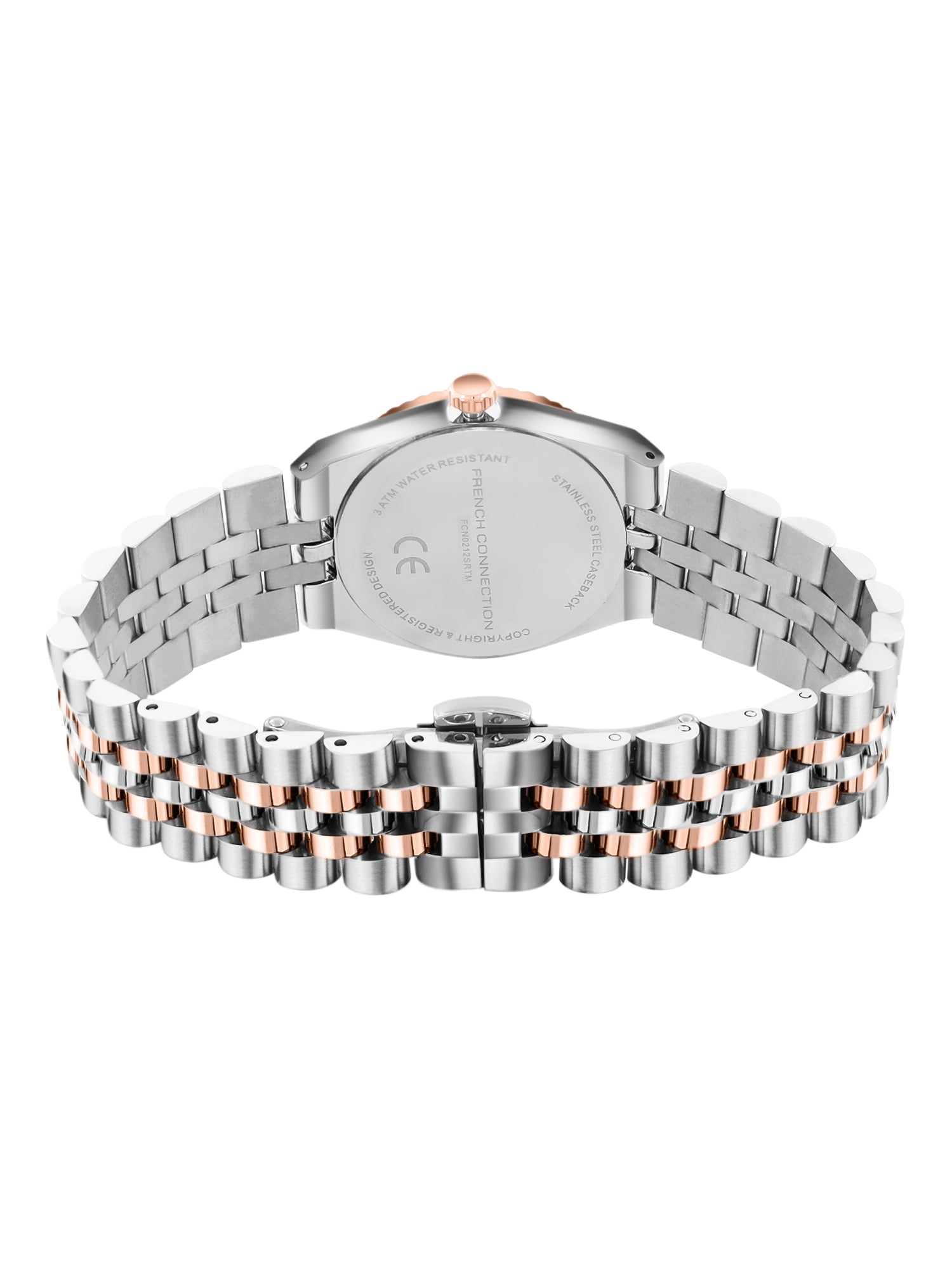 French Connection Flute Ligne | Analog | Silver  Dial | Stainless Steel Strap | Watch for Women - FCN0212SRTM