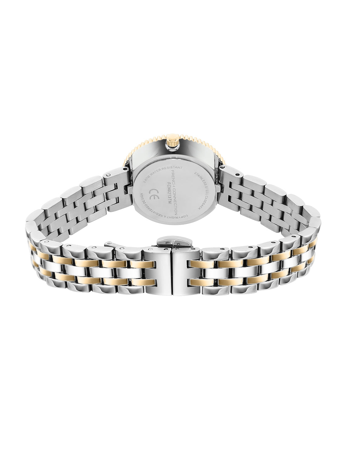 French Connection Couronne Éclat | Quartz Jewellery Bezel | White  Dial | Stainless Steel Strap | Watch for Women - FCN0213TM