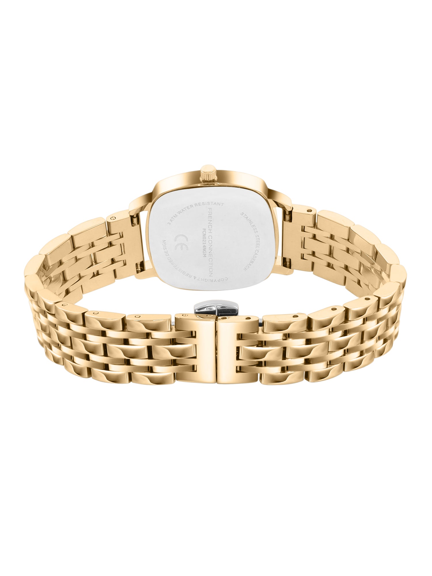 French Connection Luminéa | Quartz Jewellery Bezel | Green  Dial | Stainless Steel Strap | Watch for Women - FCN0214NGM