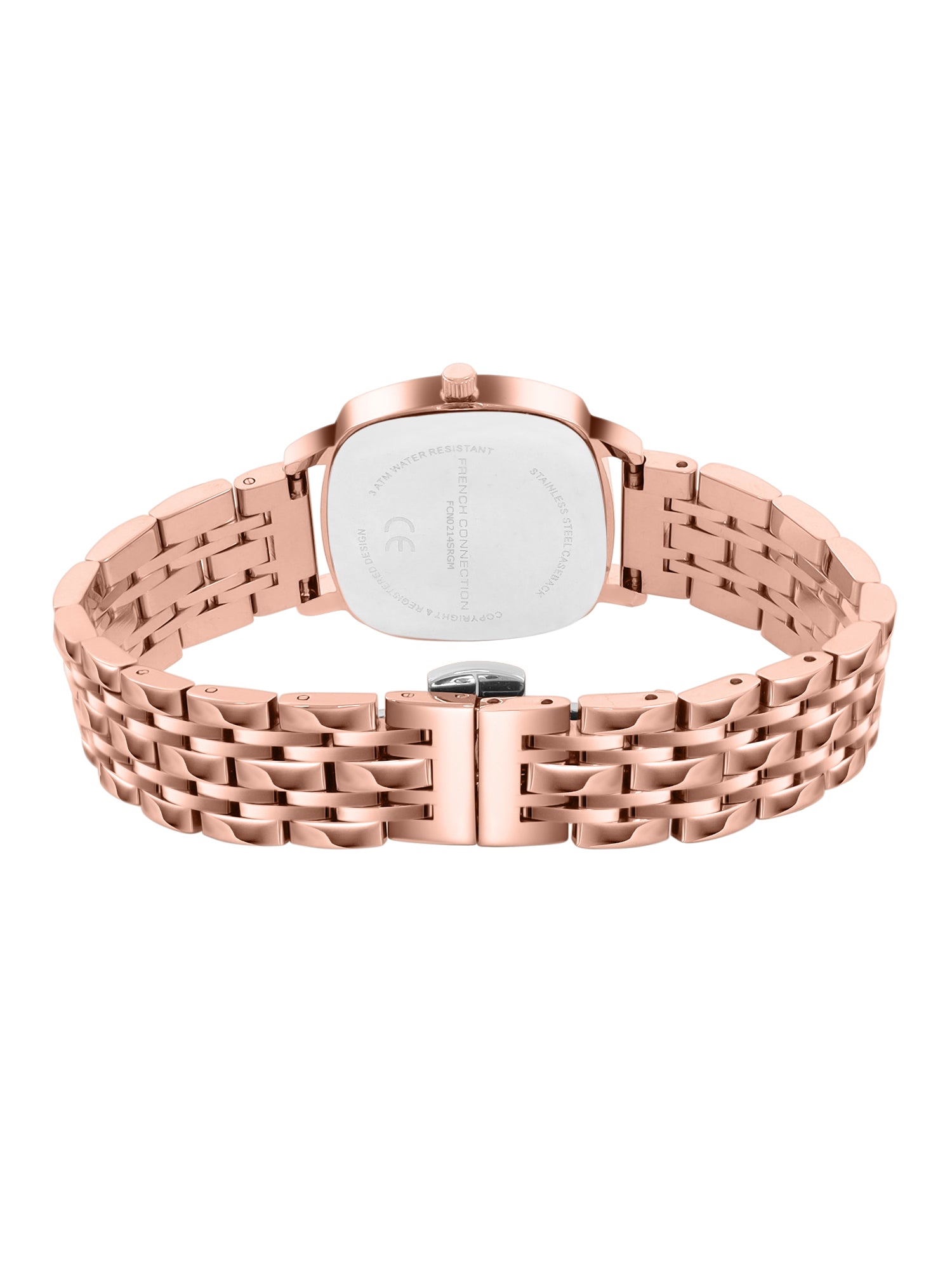 French Connection Luminéa | Quartz Jewellery Bezel | Silver  Dial | Stainless Steel Strap | Watch for Women - FCN0214SRGM