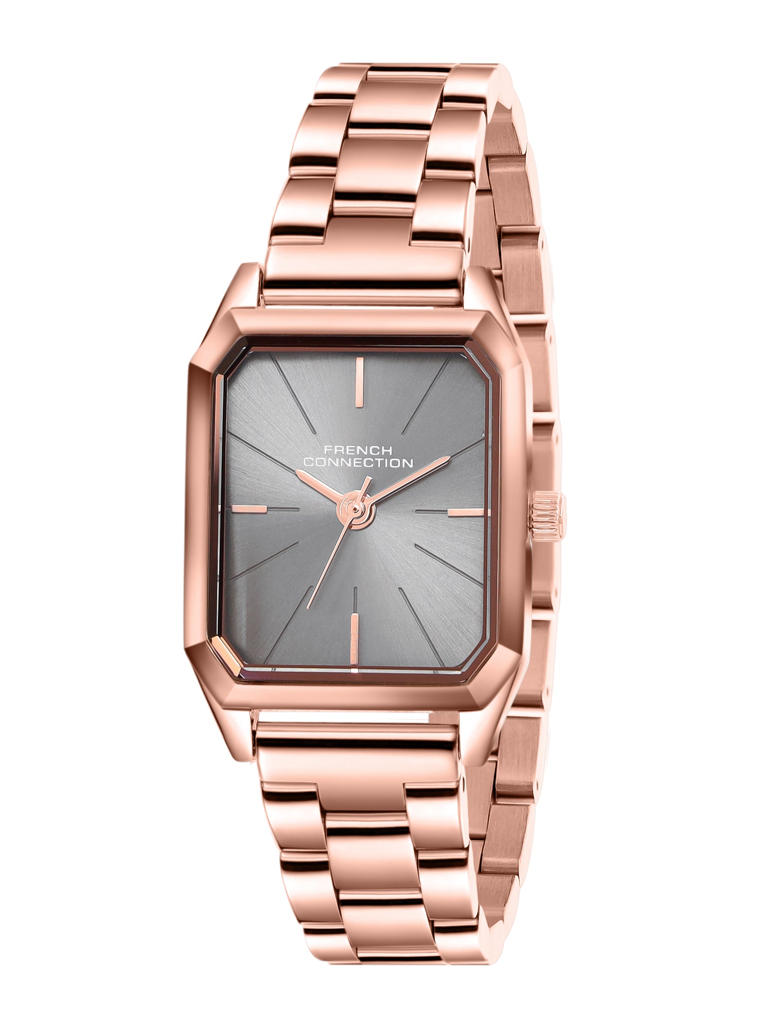 French Connection Novara | Quartz Jewellery Bezel | Silver  Dial | Stainless Steel Strap | Watch for Women - FCN0215RGM