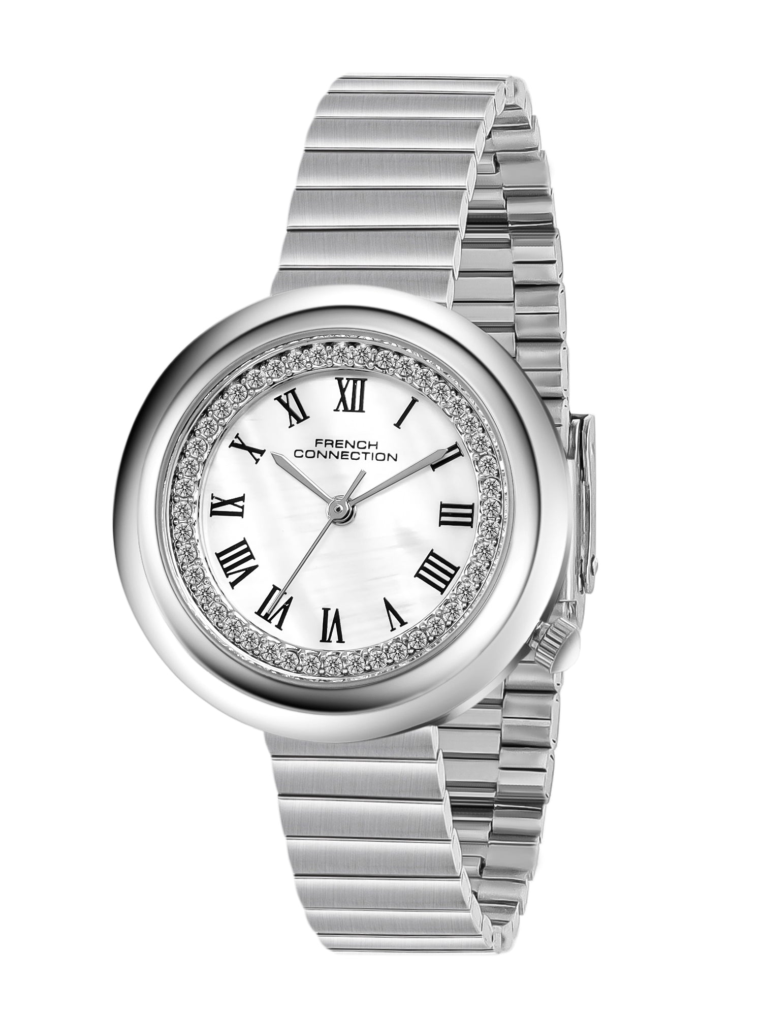 French Connection Héritage Lumière | Analog Display | Silver Mother of Pearl  Dial | Silver Stainless Steel Strap | Watch for Women - FCN0216SM