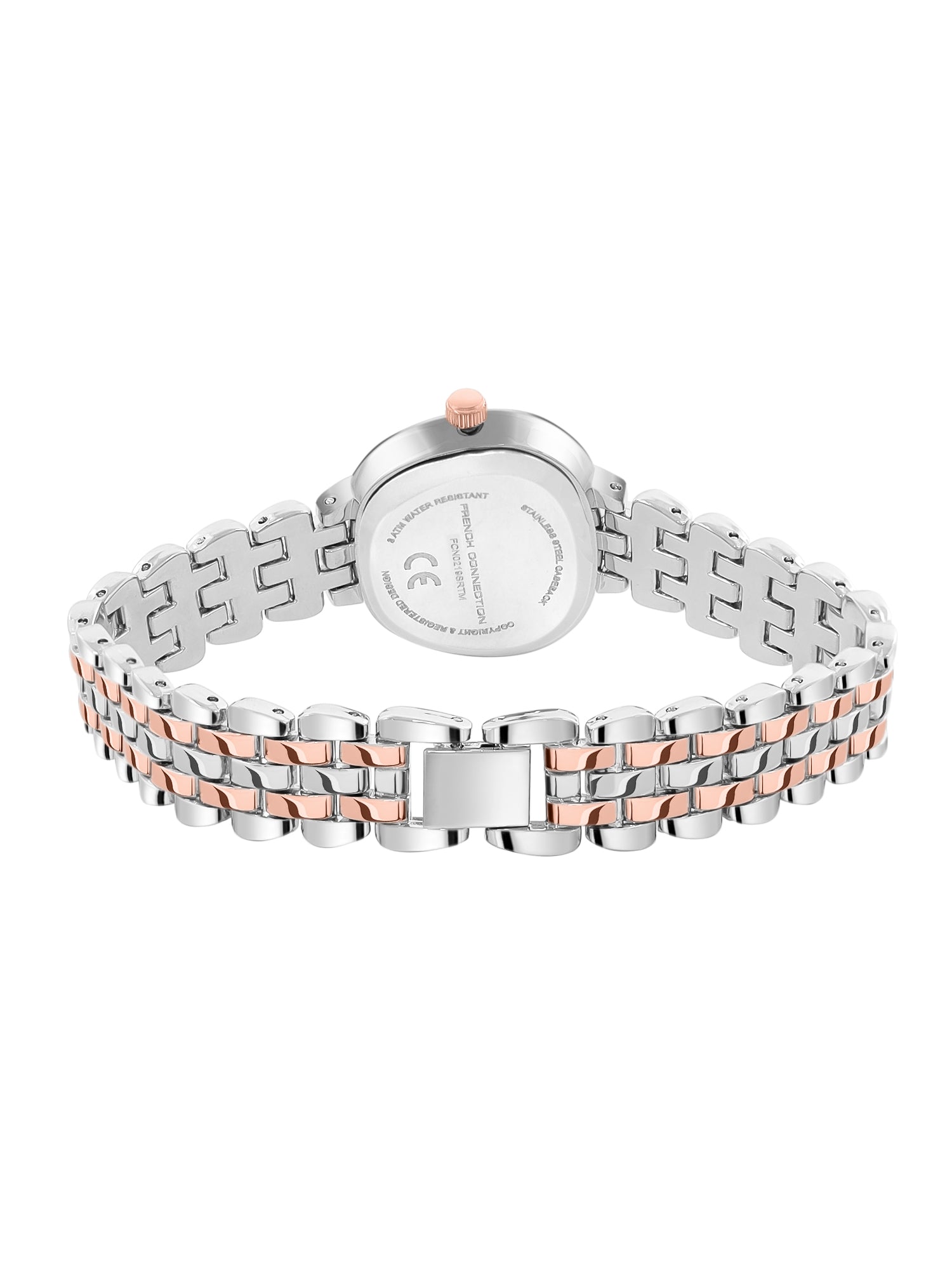 French Connection Éclat Forme | Analog Display | Silver Mother of Pearl  Dial | Stainless Steel Strap | Watch for Women - FCN0219SRTM